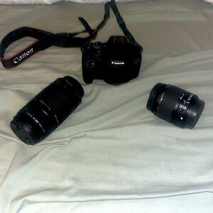 Canon EOS Rebel T7 DSLR Camera|2 Lens Kit with EF18-55mm + EF 75-300mm Lens